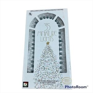 Vintage Petal Flower Reflector Christmas Lights NEW Deadstock Santa’s World